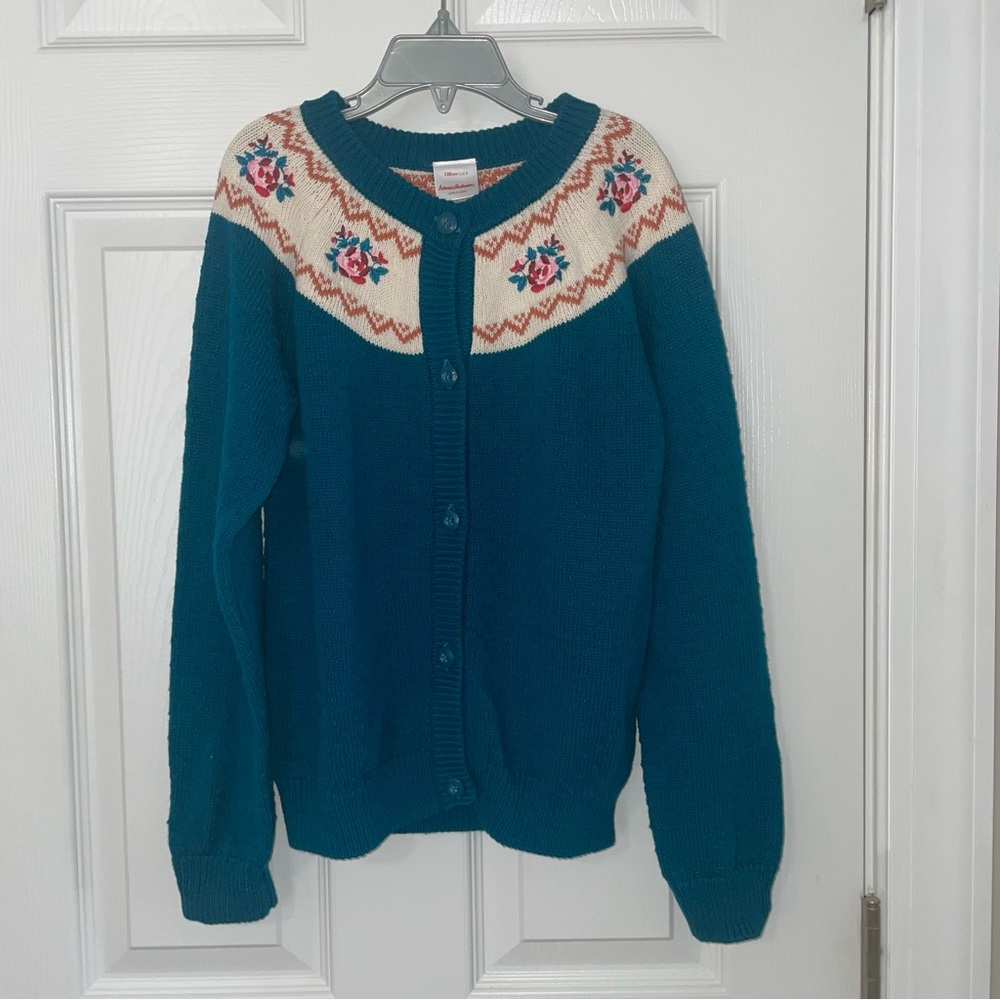 Hanna Andersson Embroidered Cardigan